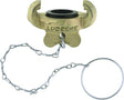 TEGUMA Klauenkupplung Temperguss mit Kette – DIN 3489, 42 mm Klauenabstand