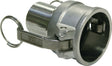 TEGUMA Hebelarmkupplung Kamlok Typ C Edelstahl 1.4408 3/4 Zoll mit Schlauchtülle 19 mm
