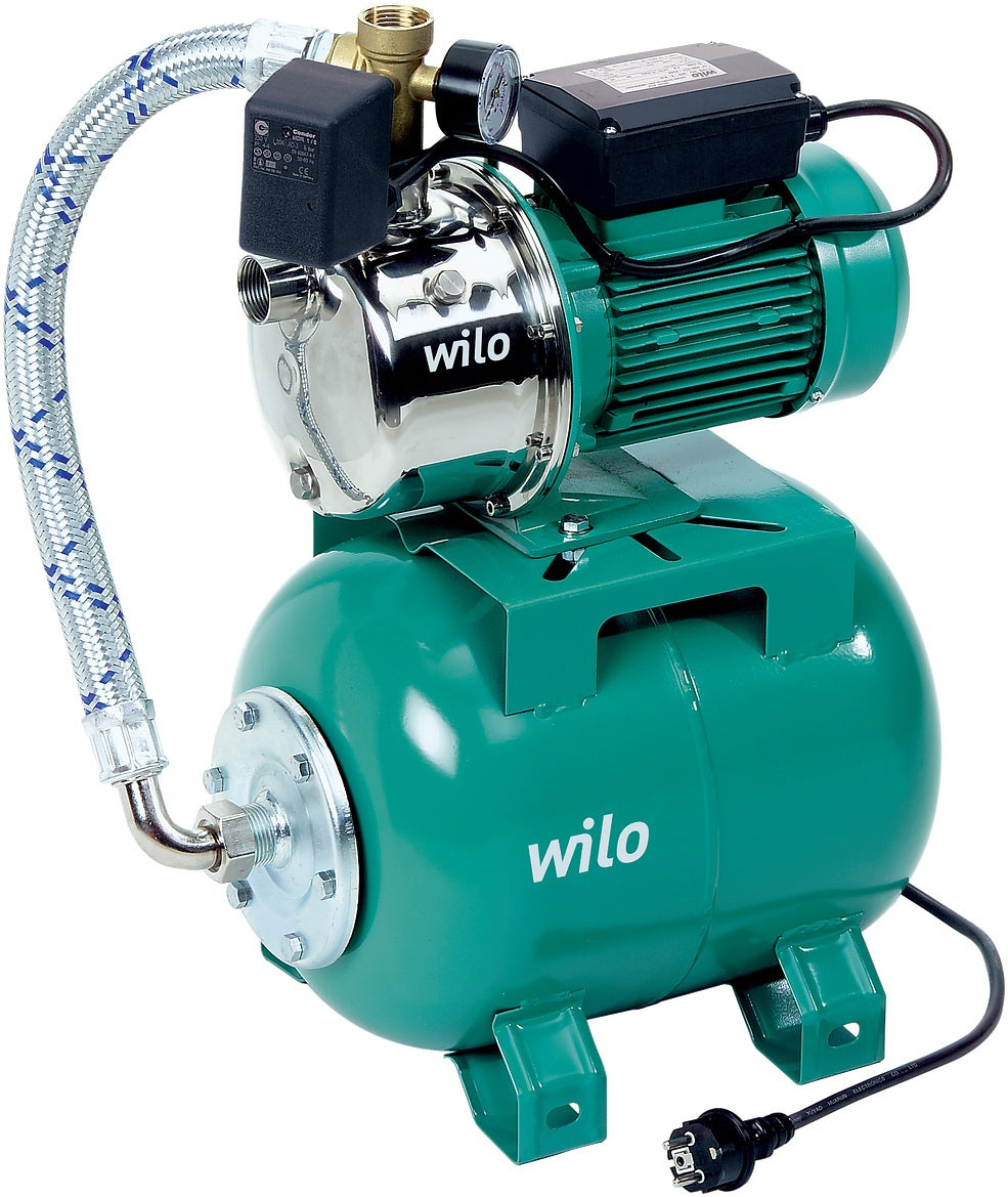 Wilo Hochdruck-Kreiselpumpe Jet HWJ 20 L 202 – 0,55 kW, IE2, Edelstahl, 6 bar