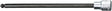 STAHLWILLE Steckschlüsseleinsatz 1054 KK 1/2 Zoll Innen-6-kant SW 5 mm Länge 238 mm