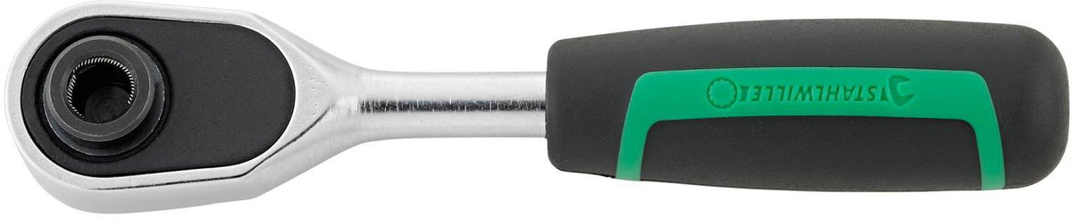 STAHLWILLE Bit-/Hebelumschaltknarre 419 B QR 1/4 Zoll mit Ausdrückfunktion, 80 Zähne, 115 mm
