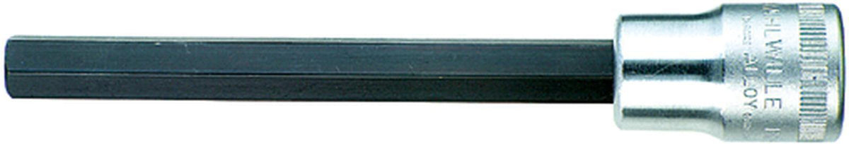 STAHLWILLE Steckschlüsseleinsatz 1054/8 1/2 Zoll 6-kant SW 8 mm – extra lang, Chrom-Alloy-Stahl