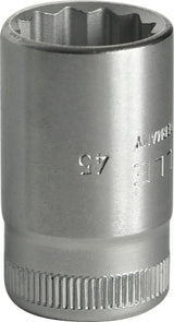 STAHLWILLE Steckschlüsseleinsatz 45 3/8 Zoll 12-kant SW 7 mm – HPQ Hochleistungsstahl