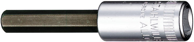 STAHLWILLE Steckschlüsseleinsatz 44 1/4" 6-kant SW 3 mm – Chrom-Alloy-Stahl, DIN 7422