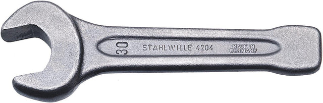 STAHLWILLE Schlagmaulschlüssel 4204 SW 27 mm – Chrom-Alloy-Stahl, Maulstellung 15°