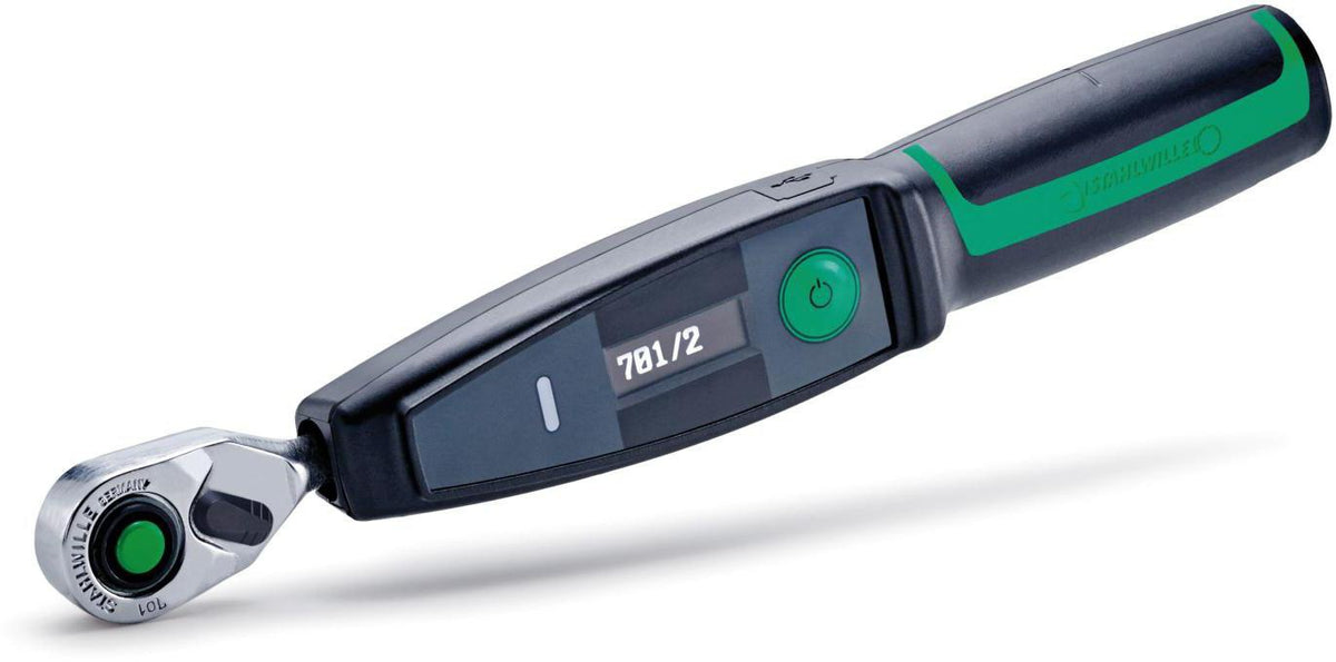 STAHLWILLE Drehmomentschlüssel 701/2 1/4 Zoll 1-20 Nm – Elektronisch mit LED, Buzzer & Vibration
