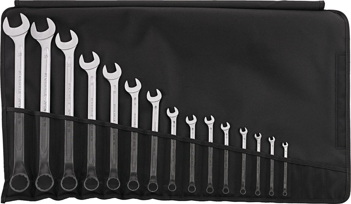 STAHLWILLE Ringmaulschlüsselsatz OPENBOX 14, 15-teilig, SW 6-32 mm, Form B, Chrom-Alloy-Stahl