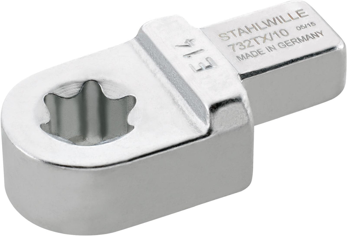 STAHLWILLE Einsteckwerkzeug 732TX/10 E 6 SW E6 9x12mm Chrom-Alloy-Stahl verchromt