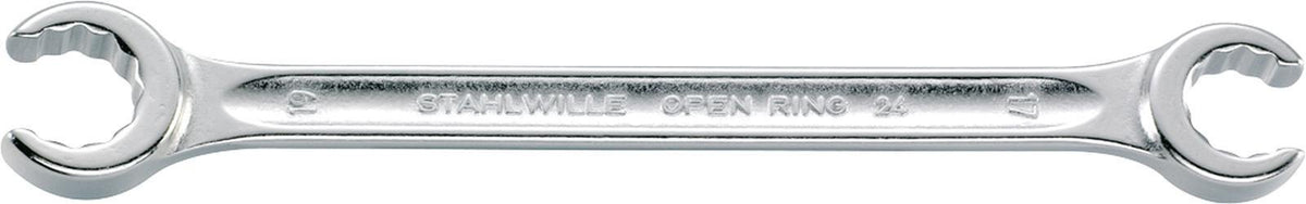 STAHLWILLE Doppelringschlüssel OPEN-RING 24 8x10 mm, 145 mm, 6kant, verchromt