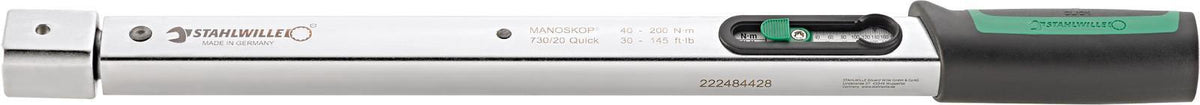 STAHLWILLE Drehmomentschlüssel 730/5 Quick 6-50 Nm 9x12mm mit Zertifikat