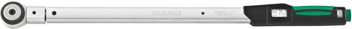 STAHLWILLE Drehmomentschlüssel 730NR/10QR FK 1/2 Zoll 20-100 Nm mit Kalibrierzertifikat