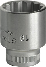STAHLWILLE Steckschlüsseleinsatz 45 3/8 Zoll 12-kant SW 7 mm – HPQ Hochleistungsstahl
