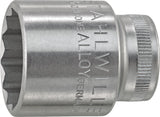 STAHLWILLE Steckschlüsseleinsatz 45 3/8 Zoll 12-kant SW 7 mm – HPQ Hochleistungsstahl