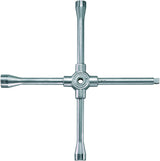 STAHLWILLE Kreuzschlüssel 35 C PKW 17x19x22x12,5 mm – Chrom-Alloy-Stahl, verchromt, 400 mm