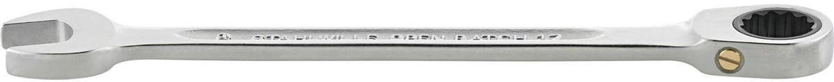 STAHLWILLE Maulringratschenschlüssel-Satz 17F/5, 5-teilig, SW 8-19 mm, flache Ausführung, 72 Zähne, in Rolltasche
