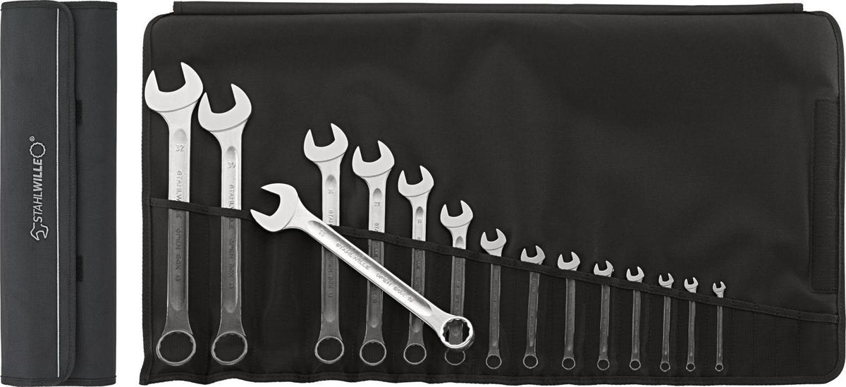 STAHLWILLE Ringmaulschlüsselsatz 6-teilig SW 7-19 mm Form A Chrom-Alloy-Stahl