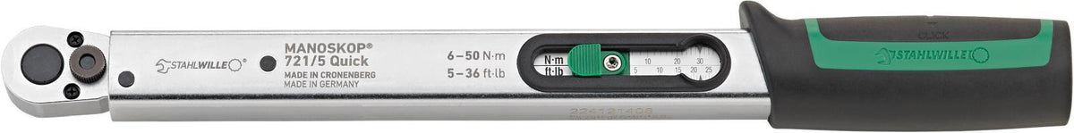 STAHLWILLE Drehmomentschlüssel 721/30 Quick 1/2 Zoll 60-300 Nm mit Zertifikat