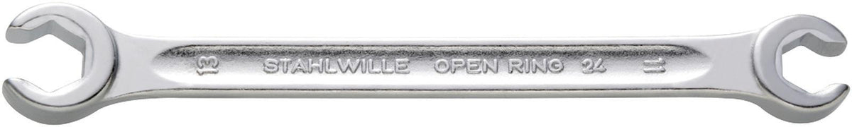 STAHLWILLE Doppelringschlüssel OPEN-RING 24 8x10 mm, 145 mm, 6kant, verchromt
