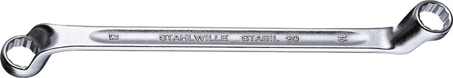 STAHLWILLE Doppelringschlüssel 20 6x7 mm tief gekröpft 165 mm Chrom-Alloy-Stahl