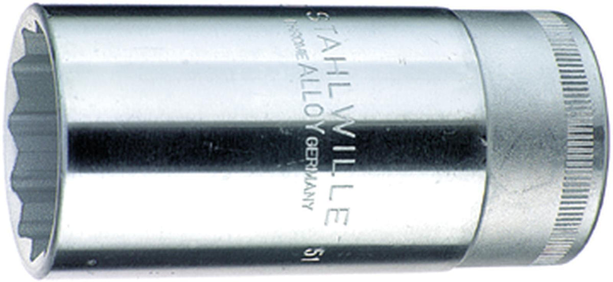 STAHLWILLE Steckschlüsseleinsatz 51 1/2 Zoll 12-kant SW 10 mm Länge 83 mm