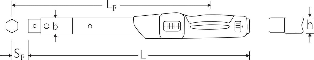 STAHLWILLE Drehmomentschlüssel 730N/2 4-20 Nm 9x12mm mit QuickRelease und Kalibrierzertifikat