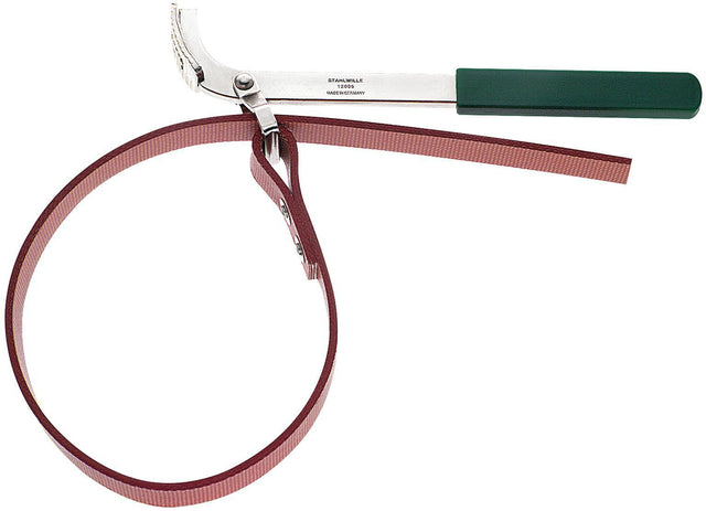 STAHLWILLE Bandschlüssel 12005 – Spannbereich Ø 200 mm, Bandbreite 22 mm, Grifflänge 236 mm