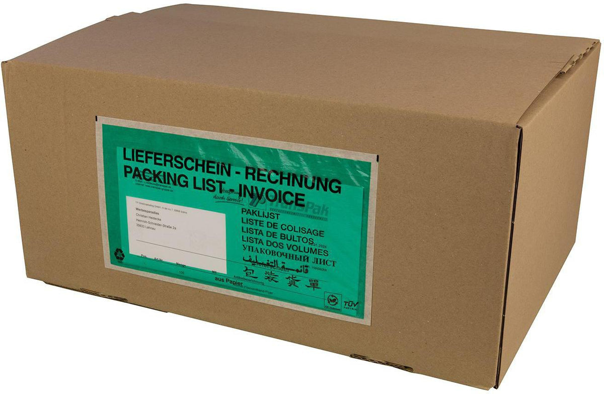 TRANSPAK Dokumententaschen DIN-Lang 240x130mm weiß aus Pergaminpapier
