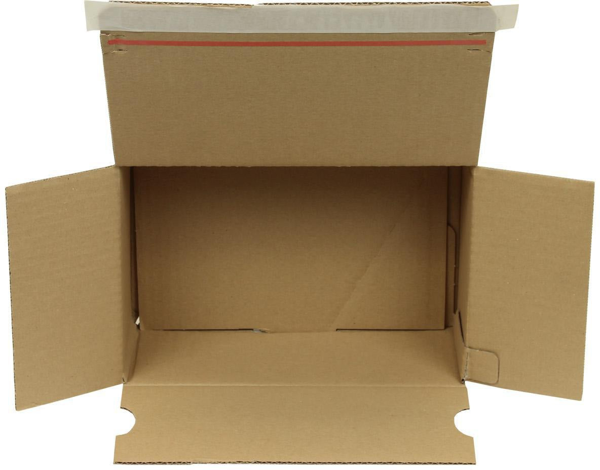 TRANSPAK Automatikkarton 1-wellig 160x130x70mm SK C6 braun – 40 Stück