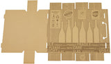TRANSPAK Flaschenkarton PTZ 2-wellig 105x100x425 mm braun postgeprüft 30 Stück