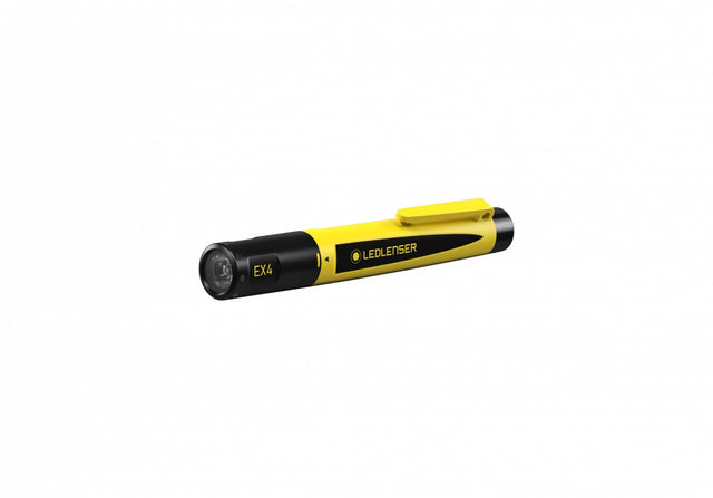 LEDLENSER LED-Taschenlampe EX4 50 lm, 35 m Leuchtweite, 2x AAA, schwarz/gelb