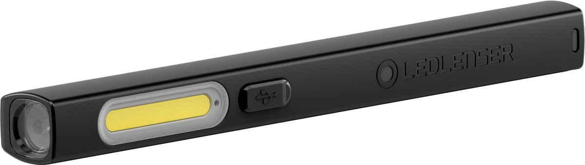 LEDLENSER Akku-Handleuchte W1R Work – Kompakte Clip-Leuchte mit Drehgelenk, Magnet & USB-C