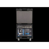 KING TONY Profi-Werkzeuge - 1/2" 6-Kant Steckschlüssel-Set, EVAWAVE, mit Zubehör - 27 tlg. 4527MRE01