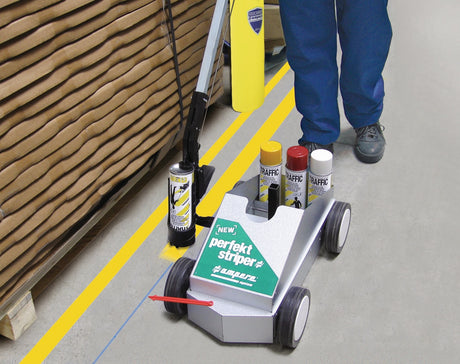 AMPERE Markierwagen New Perfekt Striper® – Linienbreite 30-100 mm für Bodenmarkierungen