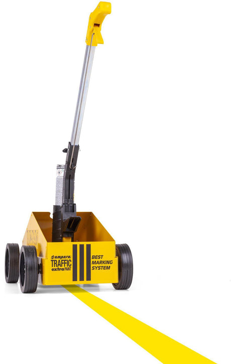 AMPERE Markierwagen Smart Striper für Traffic Extra Paint XL 750 ml – Strichbreite 3–10 cm, 4 Räder