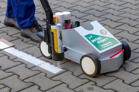 AMPERE Markierwagen New Perfekt Striper® – Linienbreite 30-100 mm für Bodenmarkierungen
