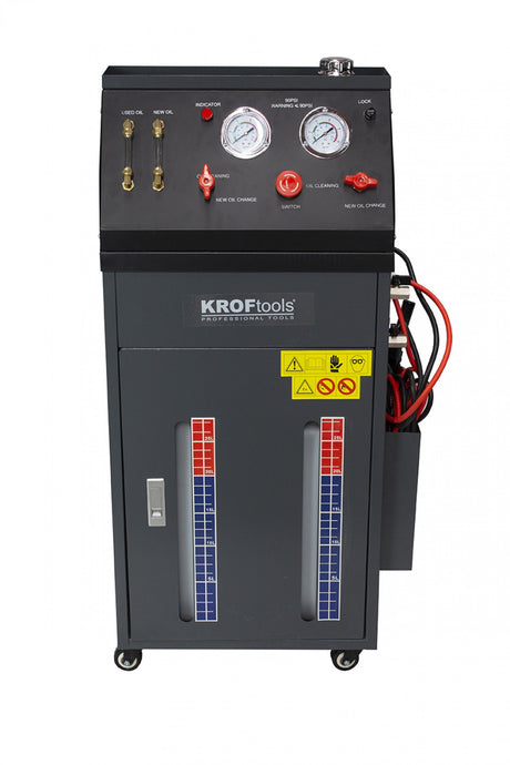 KROFtools Automatikgetriebe Getriebespülgerät Ölabsauggerät Getriebeölpumpe 12V mit Adapter-Set - Modell 9020
