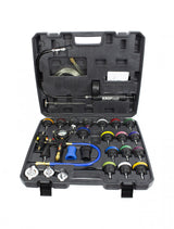 KROFtools Kühlsystem-Druckprüfgerät mit Adapter-Set, Kühlsystem Prüfgerät, Vakuum-Abdruck-Set 28-teilig - 2514 - K-2514