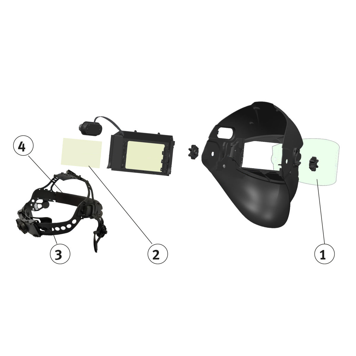 Schweisskraft Automatik-Schweißschutzhelm XXL-W F-TC AIR TH3 VarioProtect - Art. 1654105