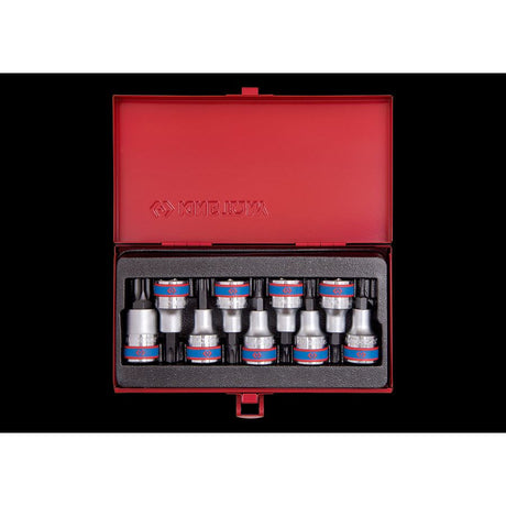 KING TONY Profi-Werkzeuge - 1/2" TORX® Steckschlüssel-Set - 9 tlg. 4109PR