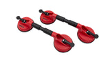KROFtools 80 kg Saugheber-Set mit Spanngurt, Doppelsaugheber-Satz, Glasscheibenträger 3-teilig bis 2×80 - 5401 - K-5401