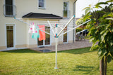 BLOME Wäschespinne PrimeraSERVO H.200cm Kantenlänge 200cm Aluminium – Einhand-Öffnung