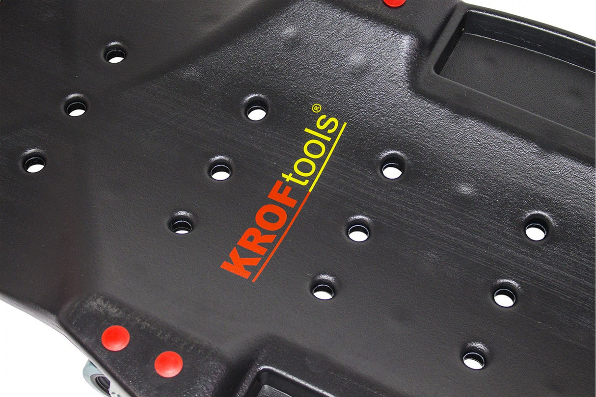 KROFtools 200kg 48" Werkstatt-Rollbrett / Kfz Montageliege XL bis mit Ablagefächern - 4873 - K-4873