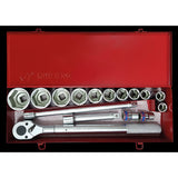 KING TONY Profi-Werkzeuge - 3/4" Steckschlüssel-Set, metrisch, mit Zubehör - 17 tlg. 6317MR