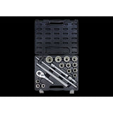 KING TONY Profi-Werkzeuge - 3/4" Steckschlüssel-Set, metrisch, mit Zubehör - 17 tlg. 6318MR10