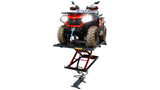 KROFtools Hydropneumatische Motorrad- und Quad-Hebebühne 680 kg – Profi-Hebebühne mit 185–825 mm Hubhöhe – Modell 9865