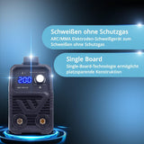 STAHLWERK Elektrodenschweißgerät ARC 200 MD mit Zubehör 20-200 A – IGBT-Inverter, Hotstart & Anti-Stick