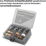 STAHLWERK Gaslinsen-Set 14-teilig für WIG-Schweißbrenner WP-17/18/26 – Premium Zubehör