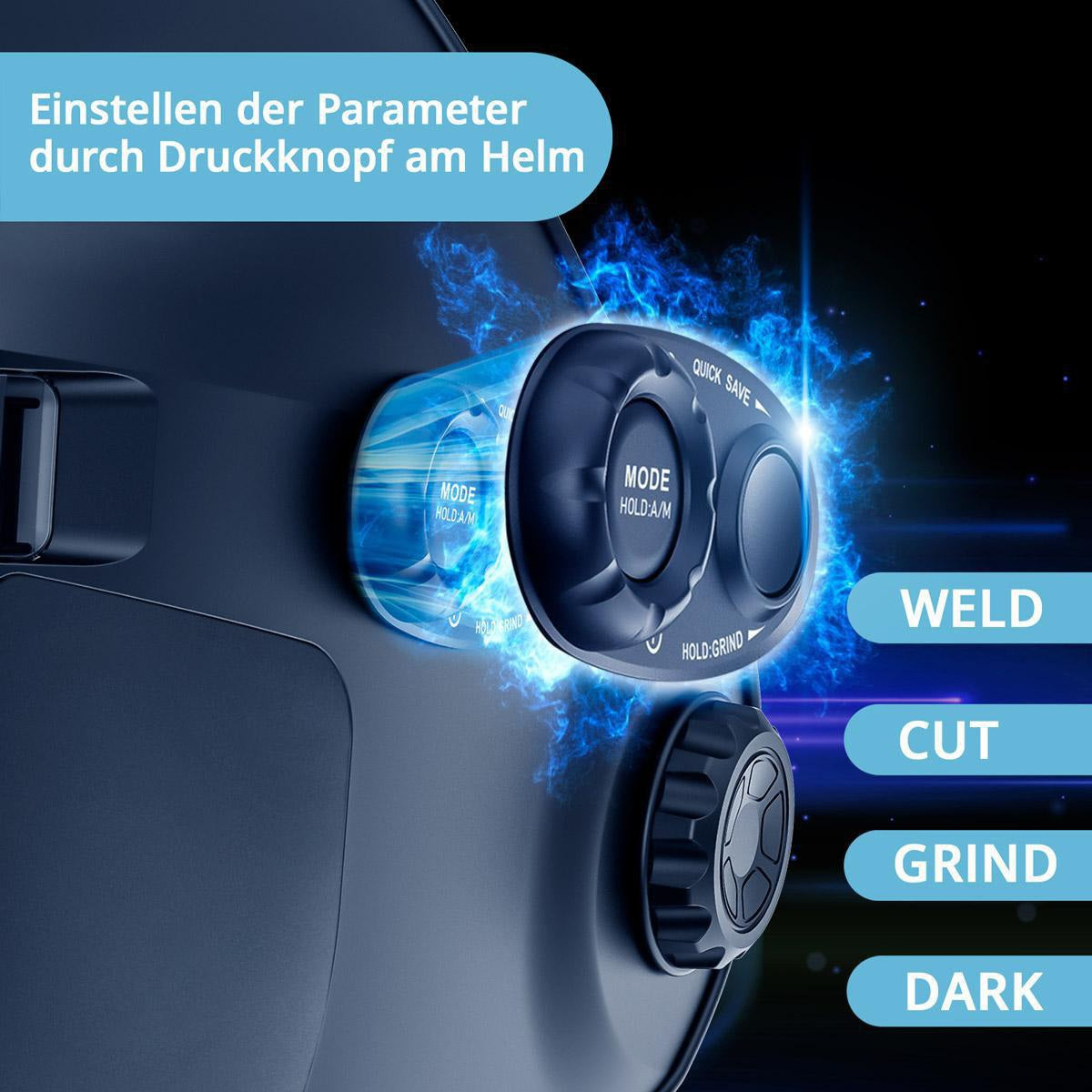 STAHLWERK Automatik-Schweißhelm SPLIT 3-in-1 mit 116 x 81 mm Sichtfeld und True-Colour-Technologie