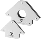 STAHLWERK Magnet-Schweißwinkel 120x85x14 mm – 45°, 90° & 135°