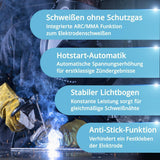 STAHLWERK Inverterschweißgerät AC/DC WIG 200 Puls Pro | 5-200 A mit Zubehör